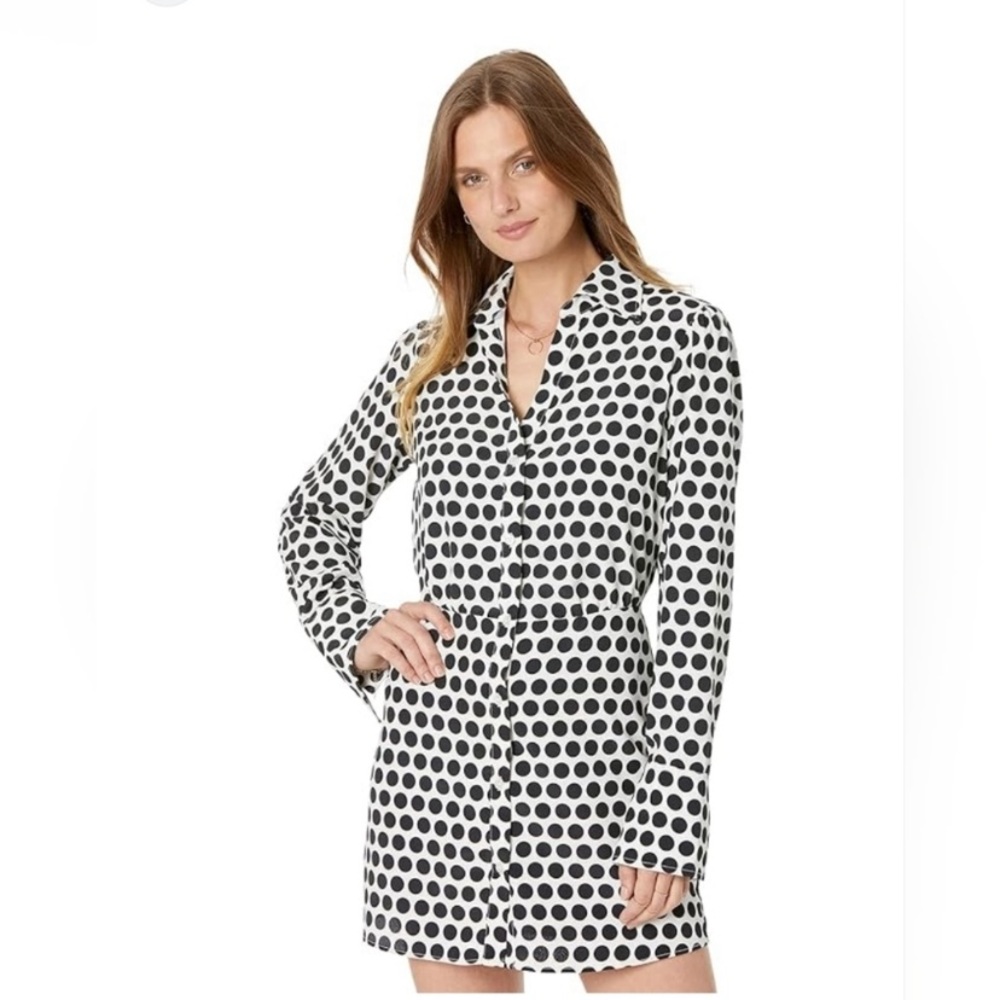 NWT Sanctuary polka-dot shirt dress